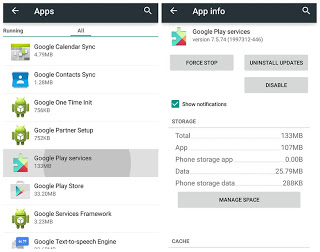how to fix google play services has