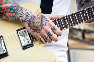 cool boy with guitar