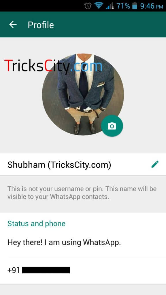set full size whatsapp profile picture without cropping