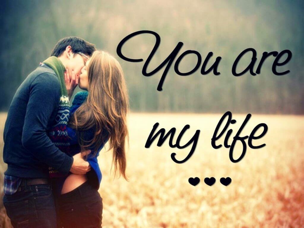 Romantic Couples s you are my life love dp for Whatsapp